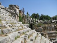 Myra amfiteatro sėdimos vietos ir laiptai